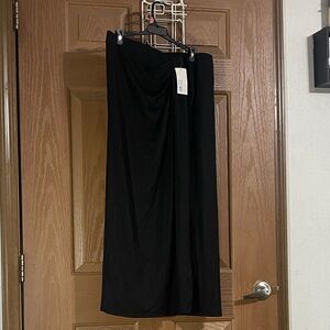 a new day Elegant Black Maxi Skirt